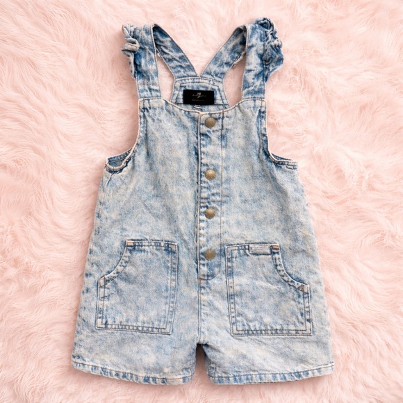 3T 7 For All Mankind overalls shorts - Picture 3 of 6